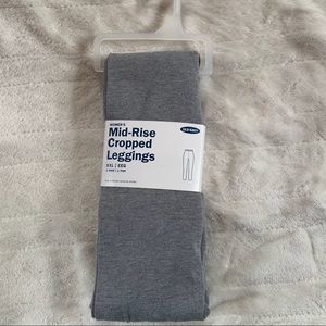 Mid-rise crop leggings — grey!